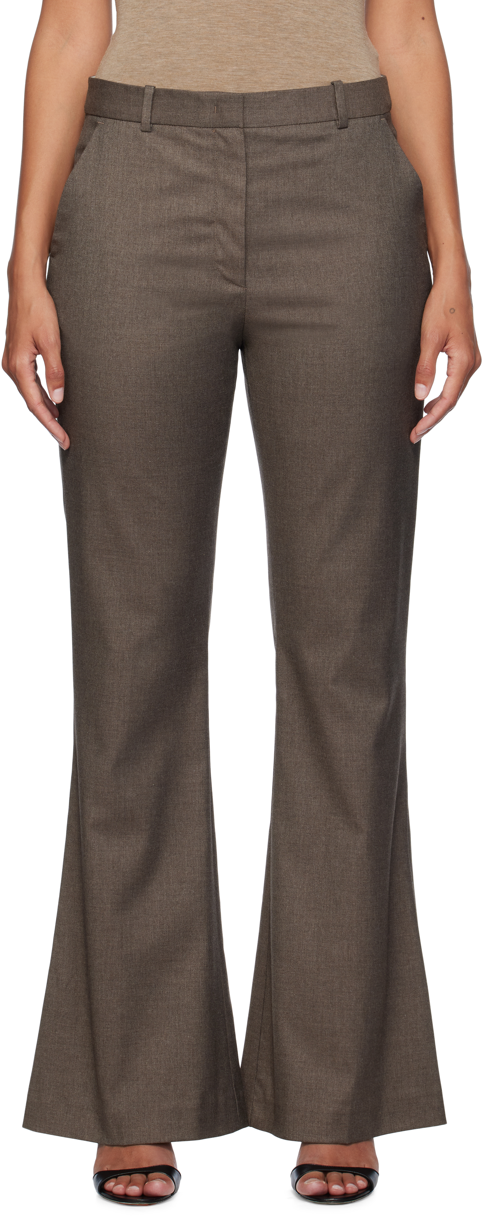 The Garment Brown Douglas Trousers In 500 Brown