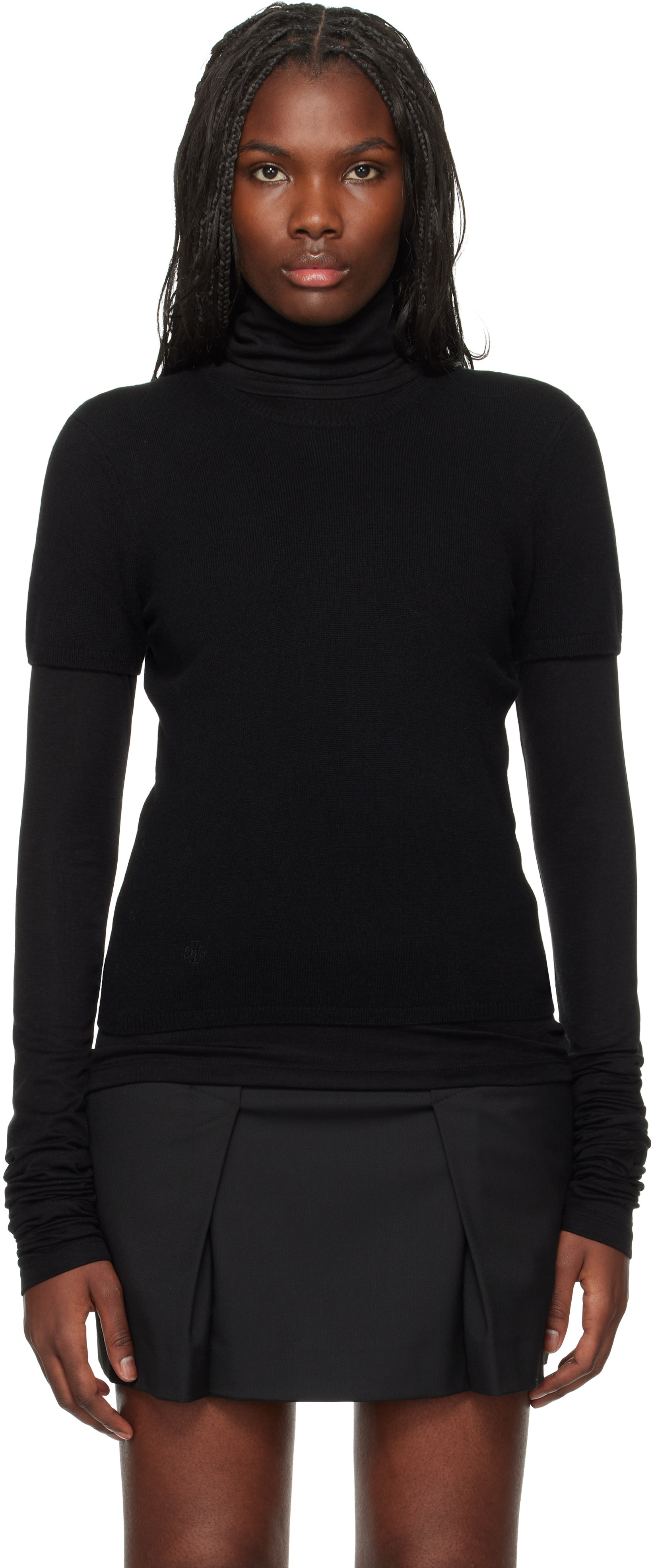 Shop The Garment Black Como Knit Sweater In 050 Black