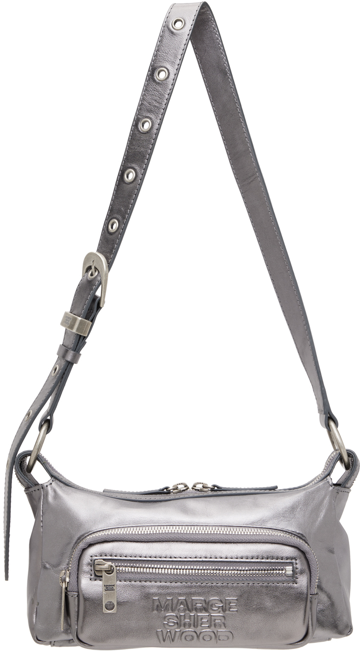 Silver Outpocket Mini Bag by MARGESHERWOOD on Sale Silver Outpocket Mini Bag by MARGESHERWOOD on Sale
