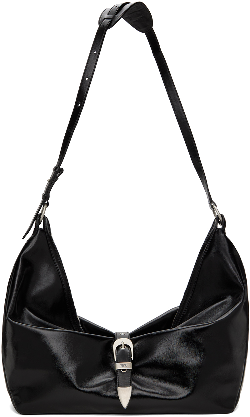 Margesherwood] ☆ / HOBO SHOULDER / black glossy plain
