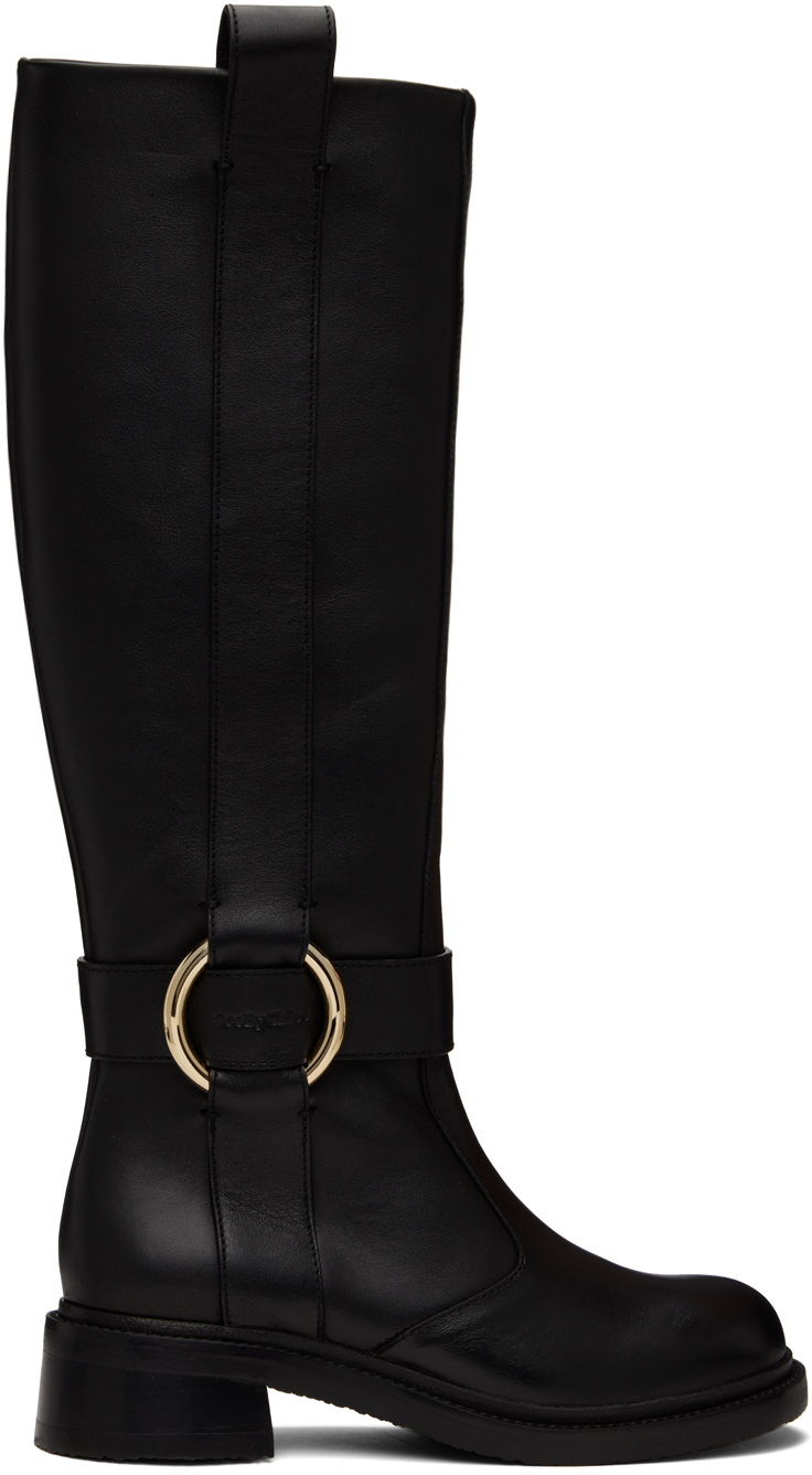 See by Chloé Black New Ring Tall Boots