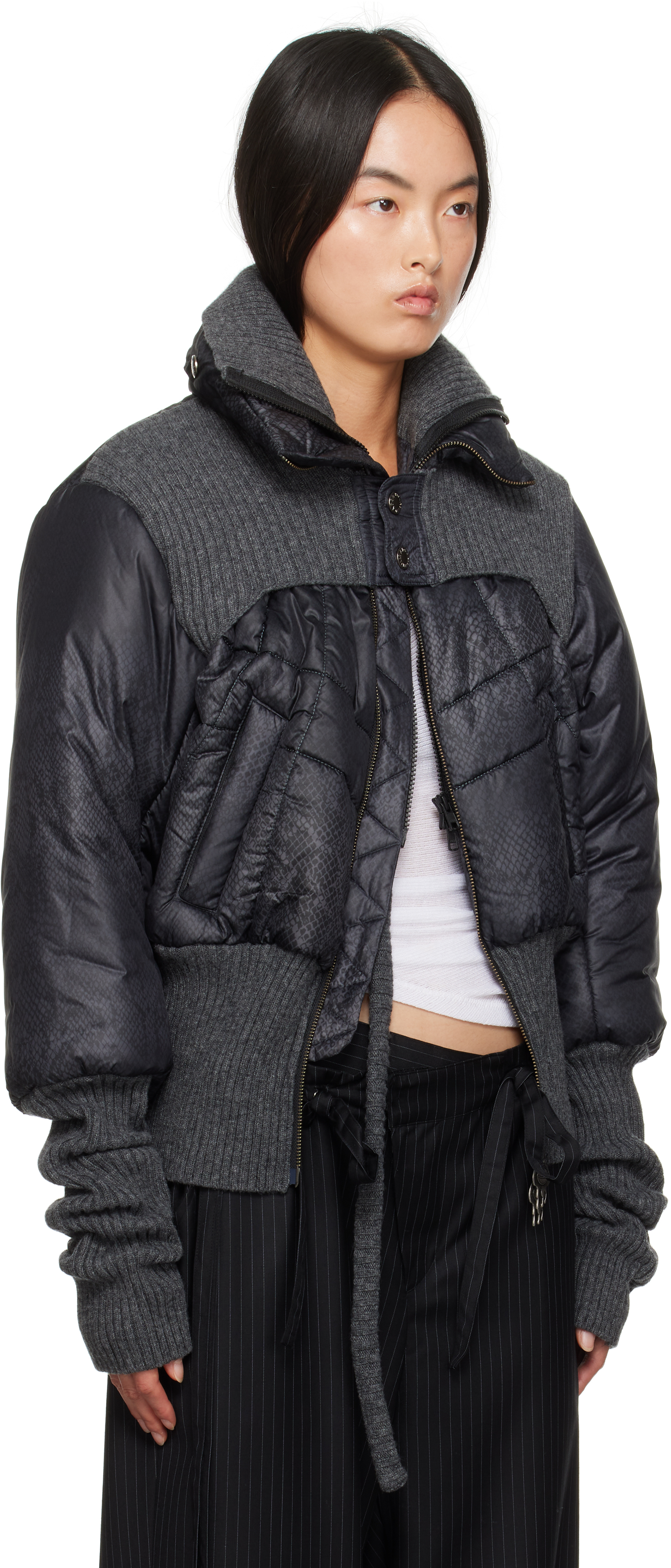 ANDERSSON BELL GRAY OTTOLINGER EDITION RIB POINT PUFFER JACKET