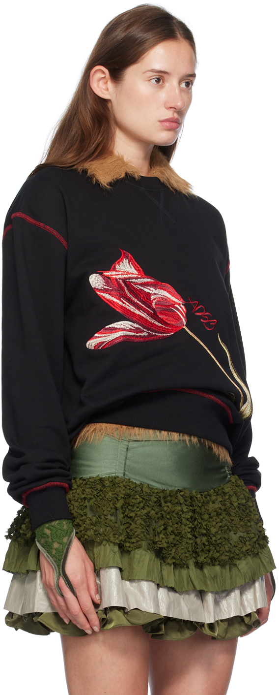 ANDERSSON BELL BLACK ESSENTIAL 'ADSB' FIORE SWEATSHIRT
