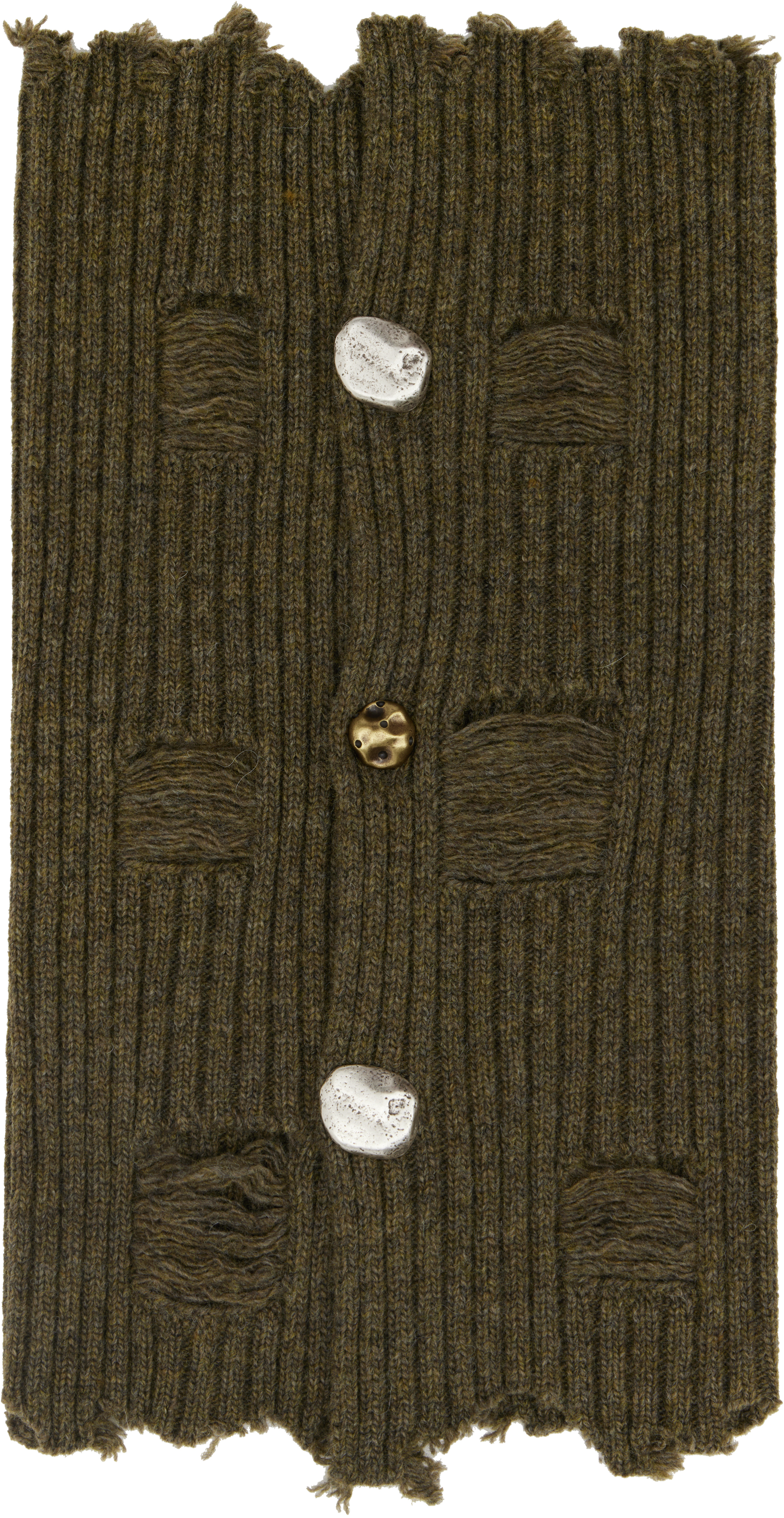 Shop Andersson Bell Khaki Roghen Wool Neck Warmer Scarf In Taupe