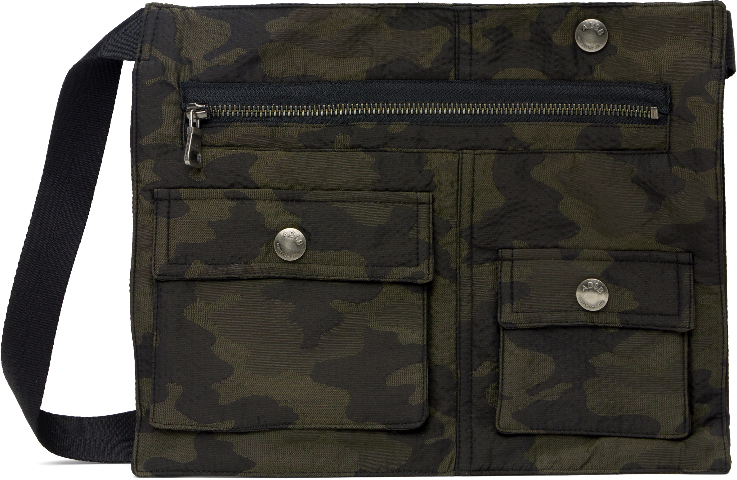 Khaki 3Way Camouflage Pocket Messenger Bag