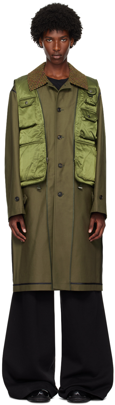 Shop Andersson Bell Khaki Layered Inside-out Coat