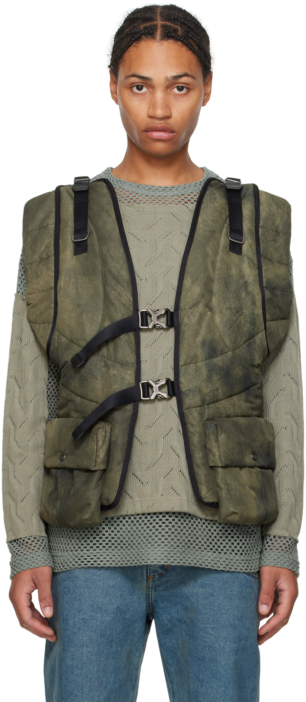 Shop Andersson Bell Green Marble Padded Vest