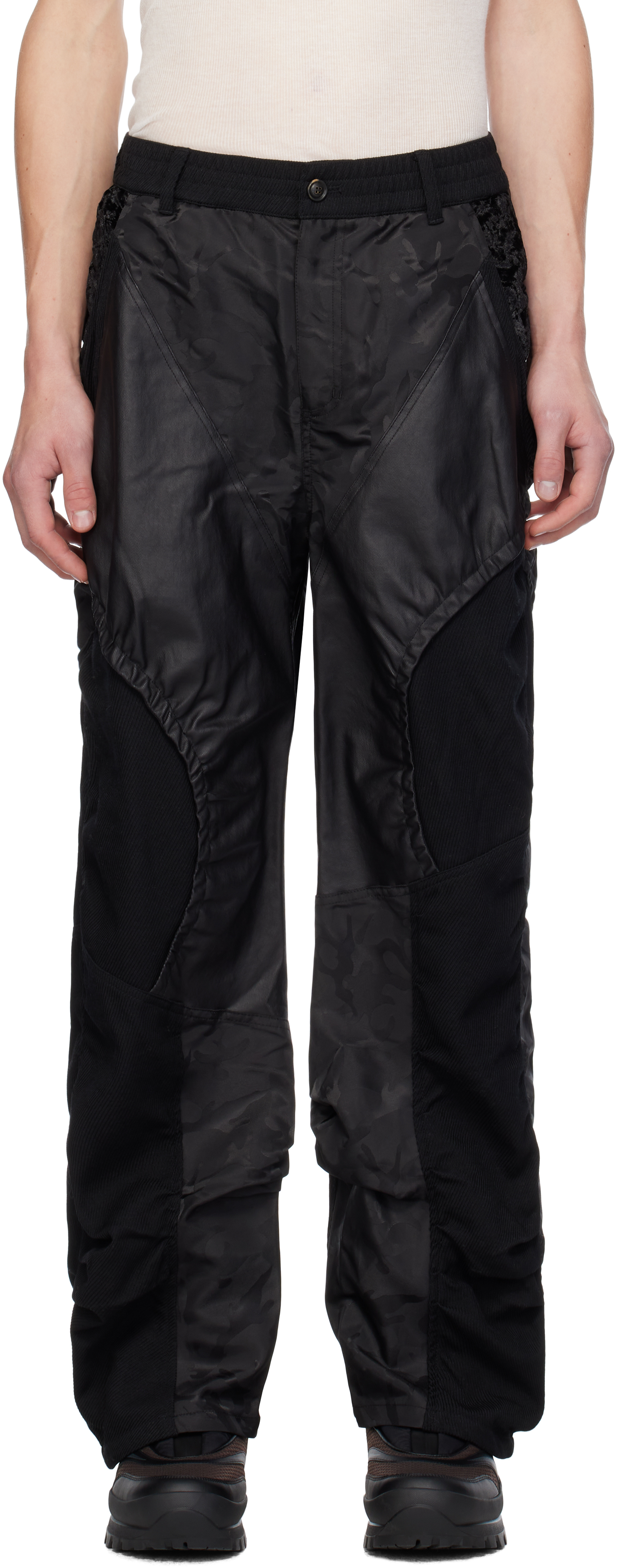 Andersson Bell Black Flight Mix Trousers