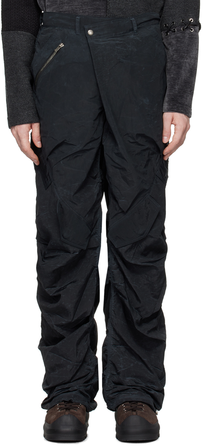 Black Xeno Multi Military Trousers