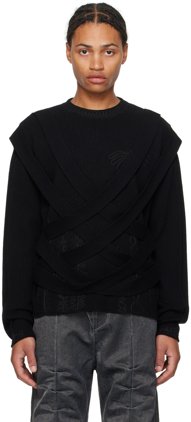 Shop Andersson Bell Black Harness Sweater