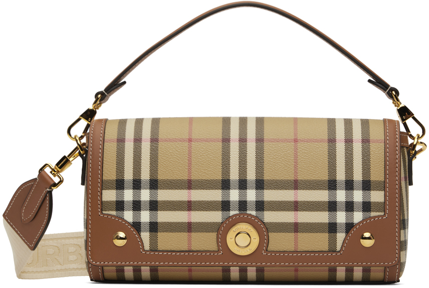 人気！ BURBERRY ベージュ スモール Note クロスボディバッグ Burberry: ベージュ スモール Note クロスボディバッグ | SSENSE