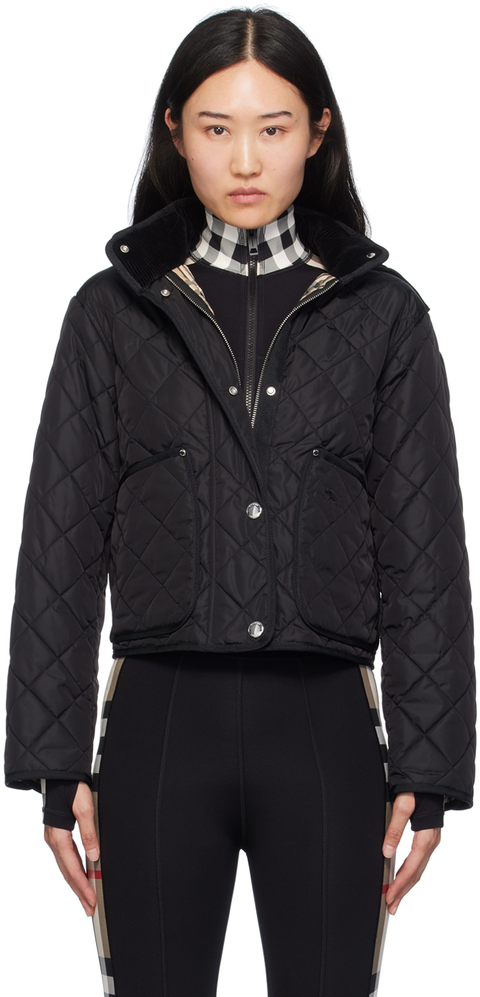 Quilted nylon jacket women's best sale