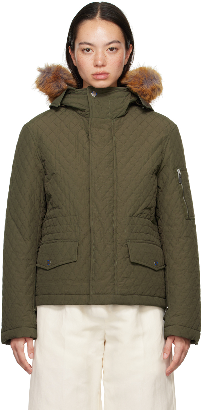 Khaki Quilted Jacket