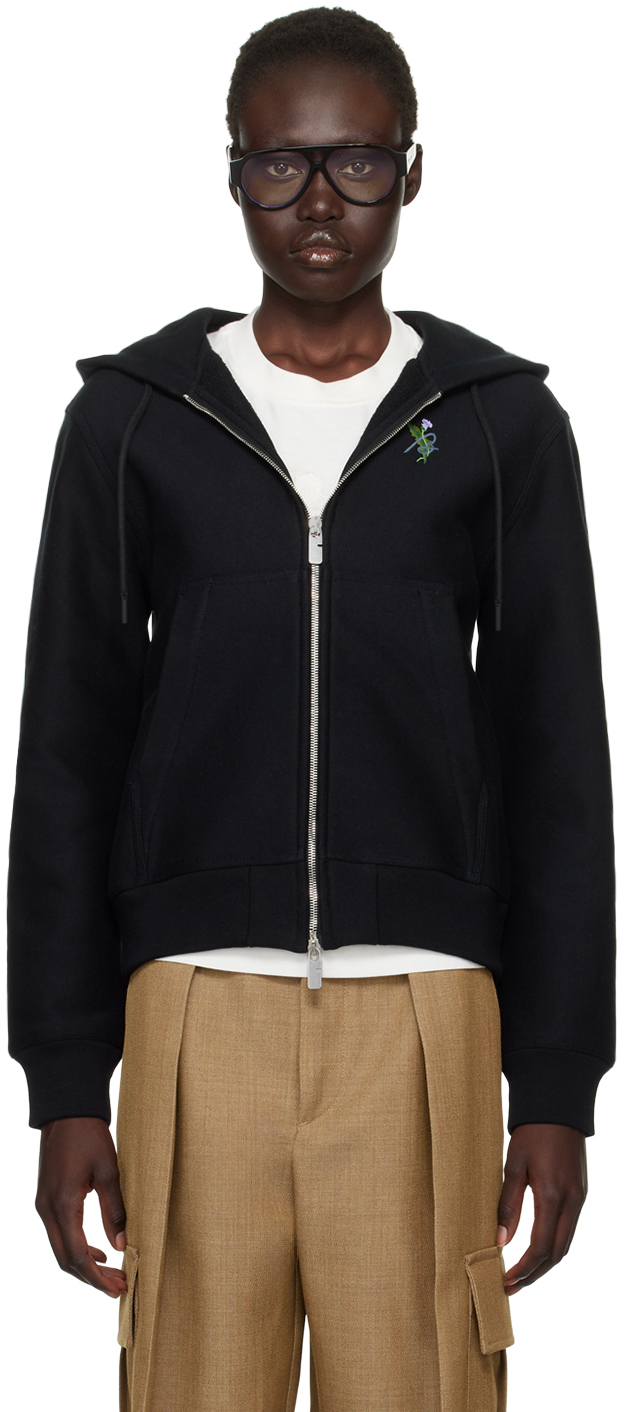 Black Thistle Logo Zip Hoodie