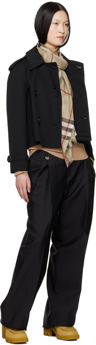 Burberry Tan Wool Turtleneck In A3743 Flax