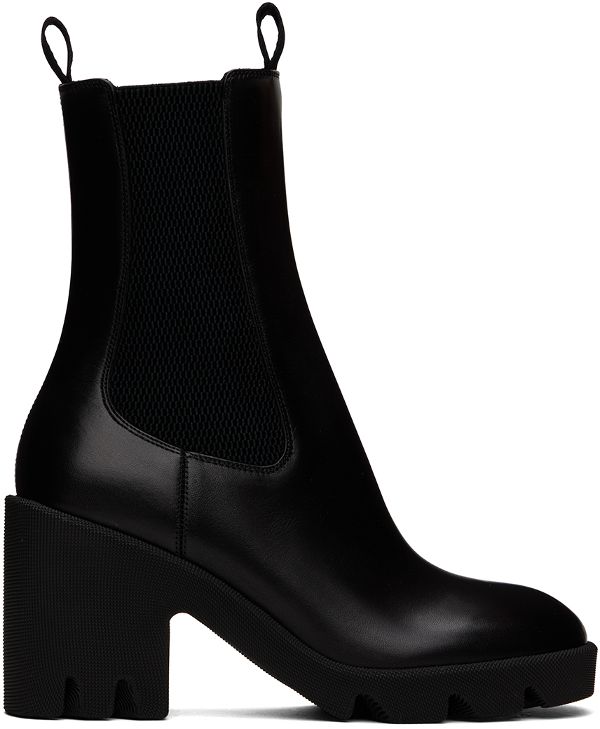 【関税込み】Burberry ブラック ラバー Marsh ショートブーツ AF113E5C-37AB-429B-B1BF-
