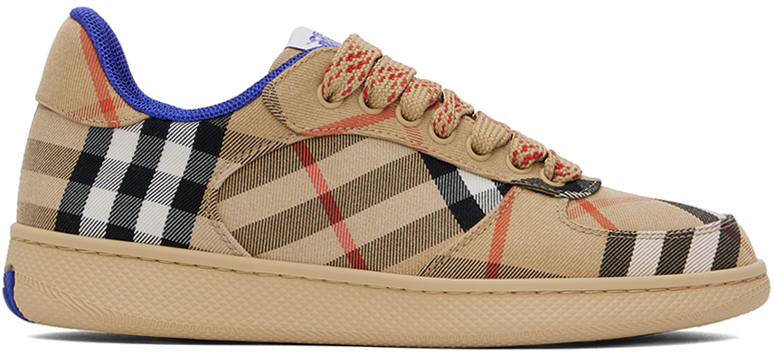 Tan Check Terrace Sneakers