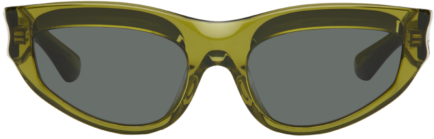 Green Classic Cat-Eye Sunglasses