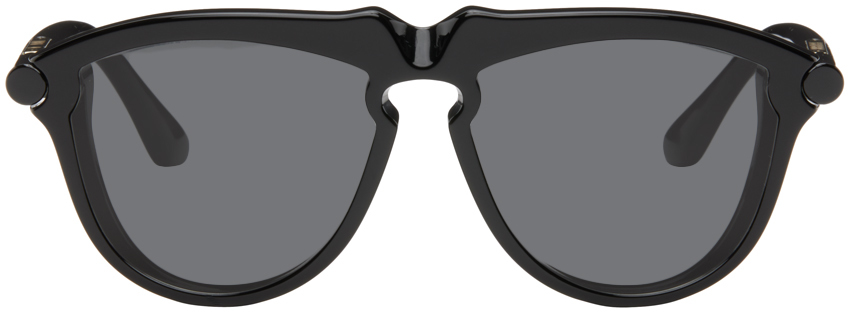 Black Tubular Sunglasses