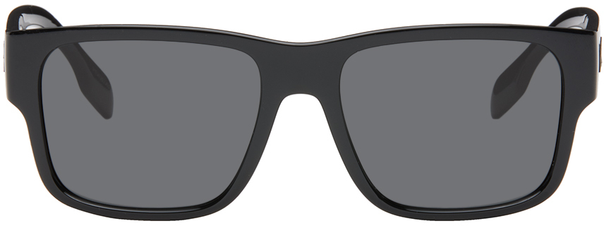 Black Logo Detail Square Frame Sunglasses