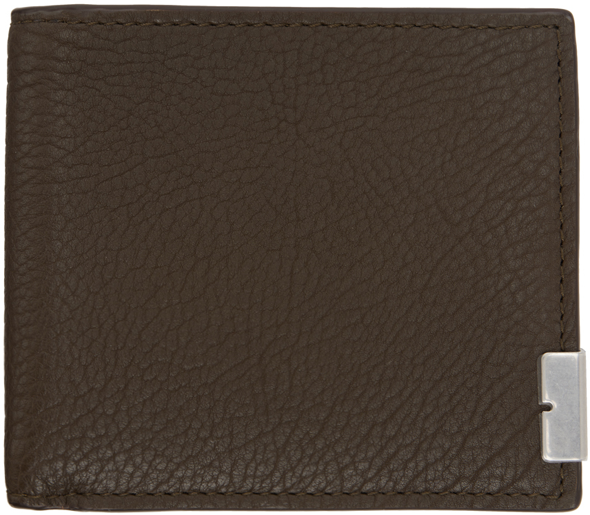 Brown B Cut Bifold Wallet