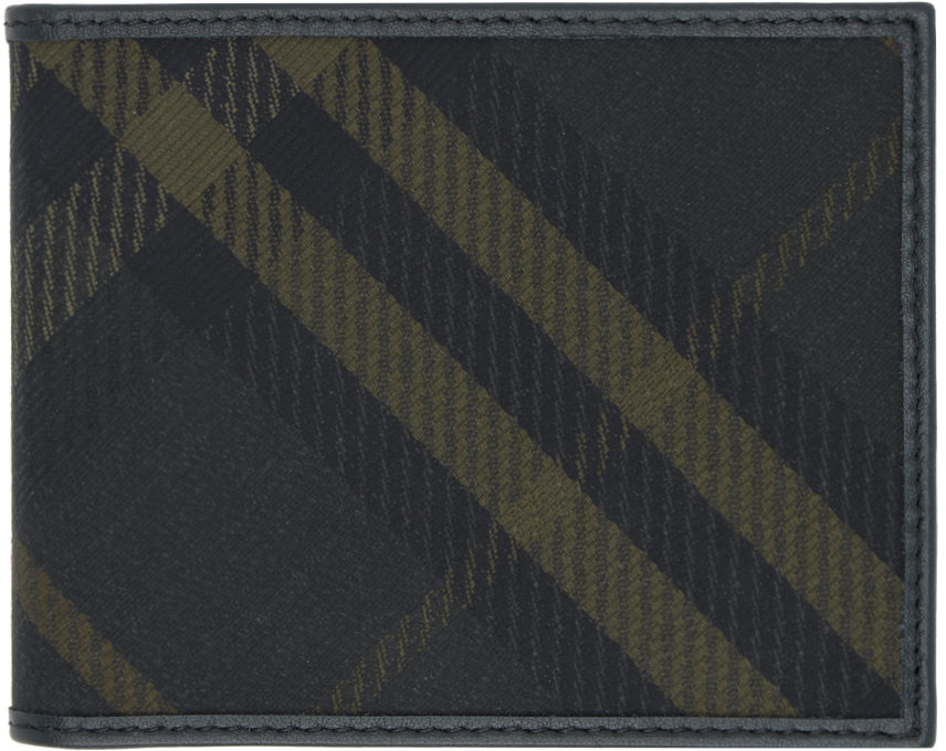 Burberry Khaki Hipfold Wallet In Shadow