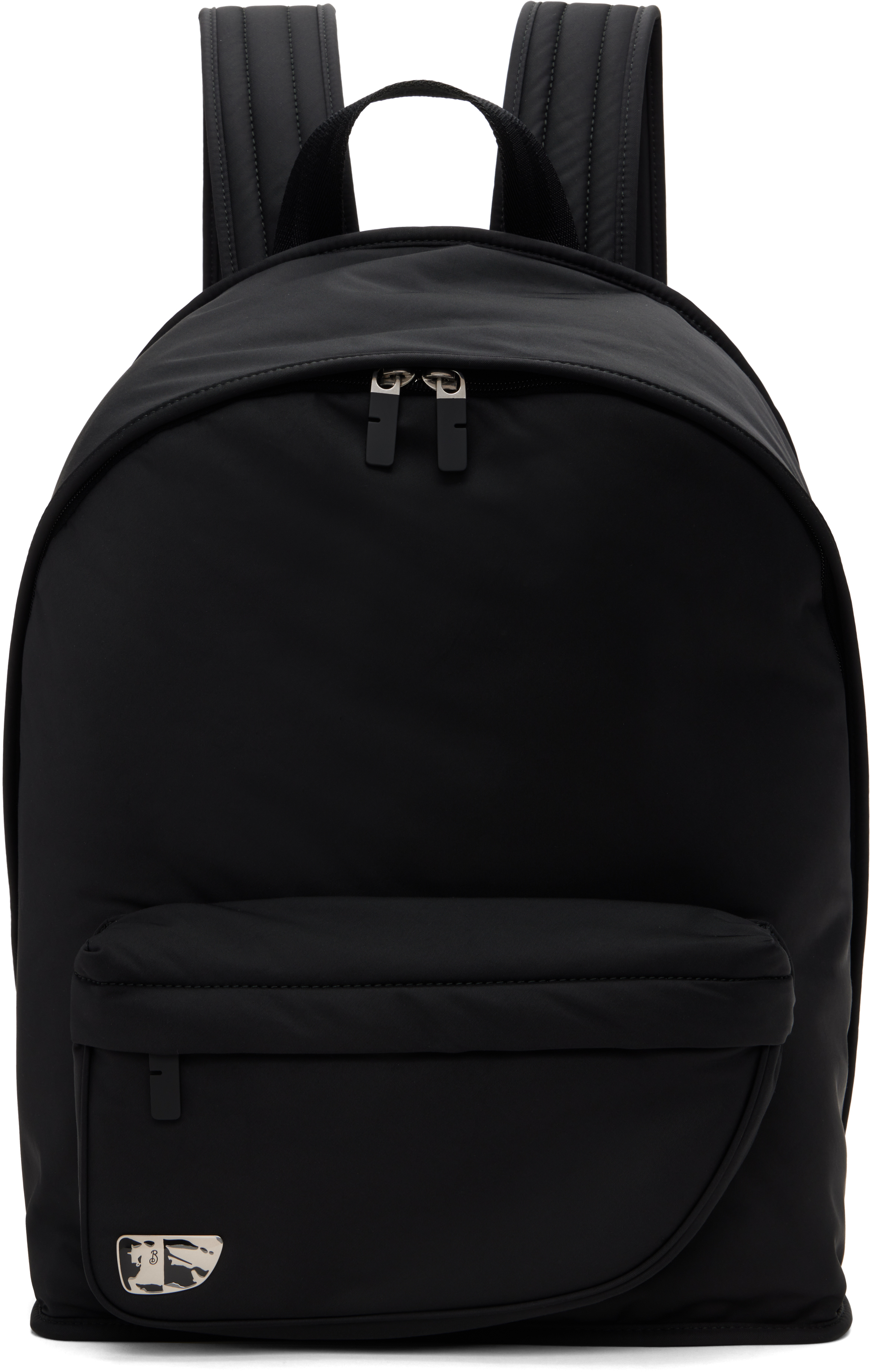 Shop Burberry Black Shield Backpack