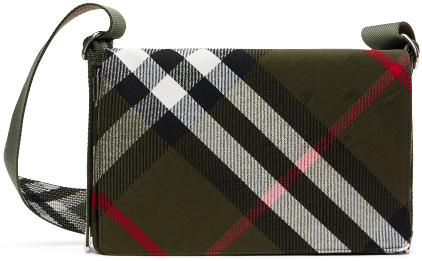 Khaki Check Trench Bag