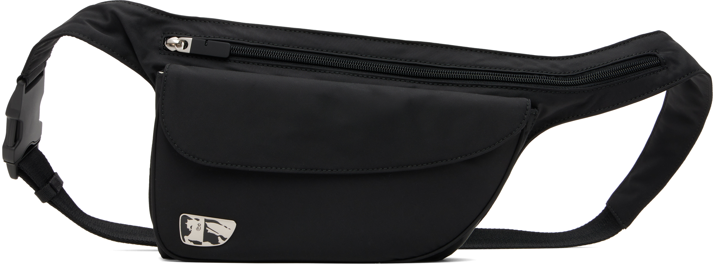 Black Shield Belt Bag