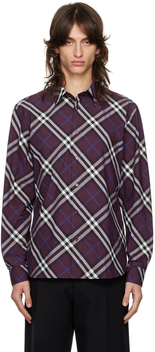 Purple Check Shirt