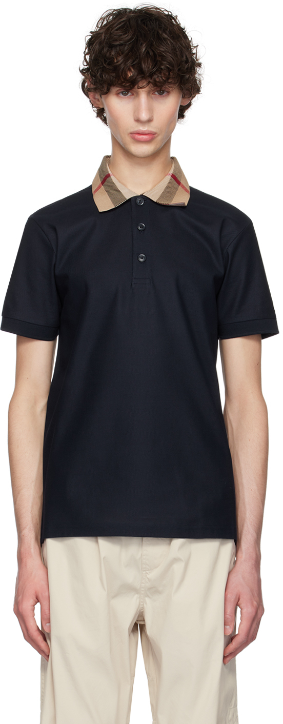 Navy Cotton Polo