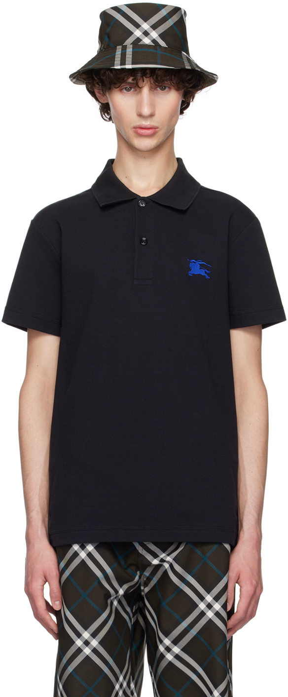 Black Cotton Polo