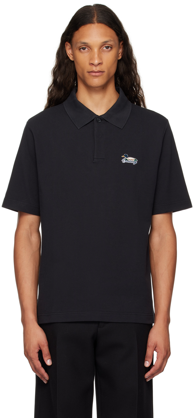 Black Cotton Polo