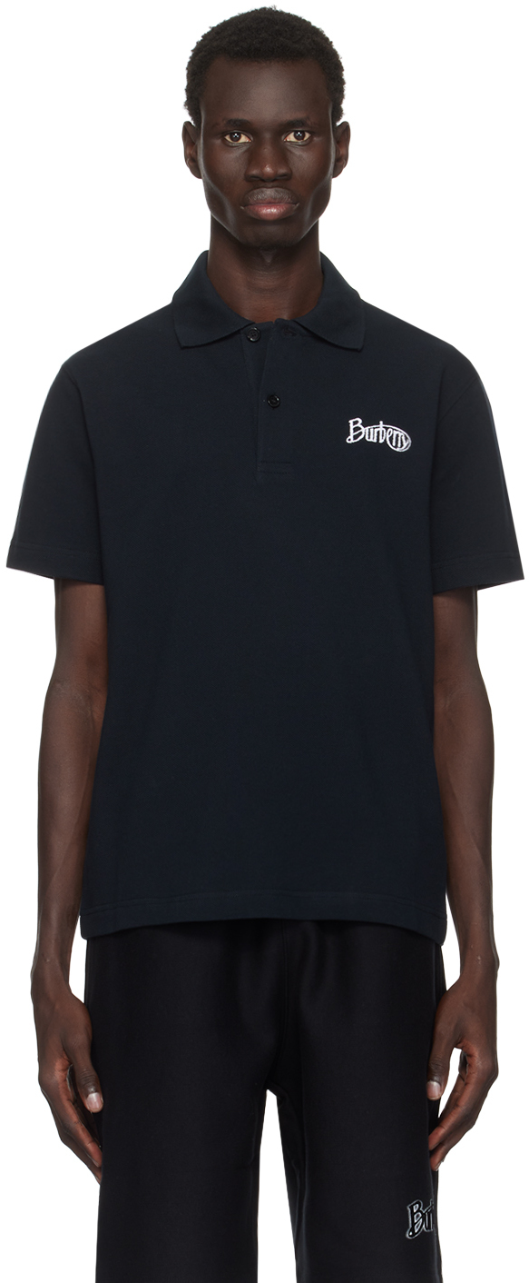 Black Cotton Polo