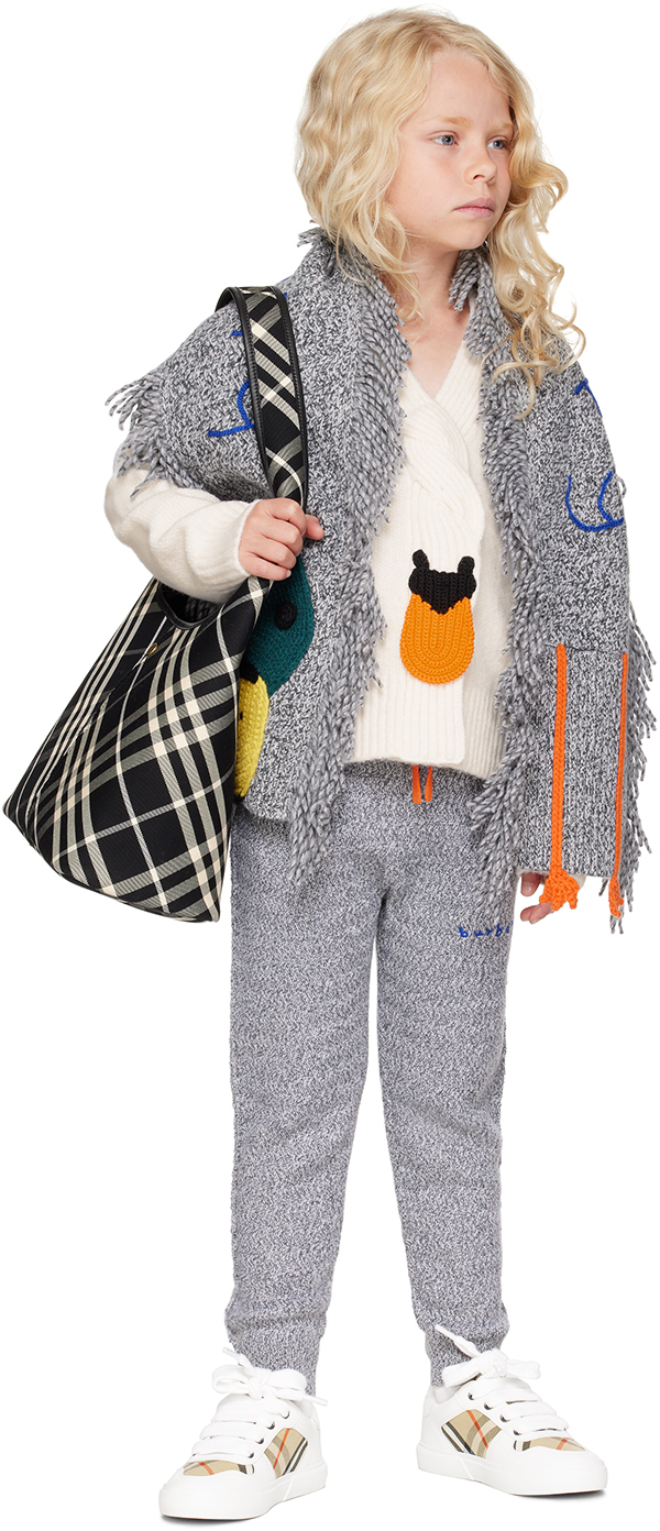 Burberry Swan Wool-blend Cardigan In Ivory
