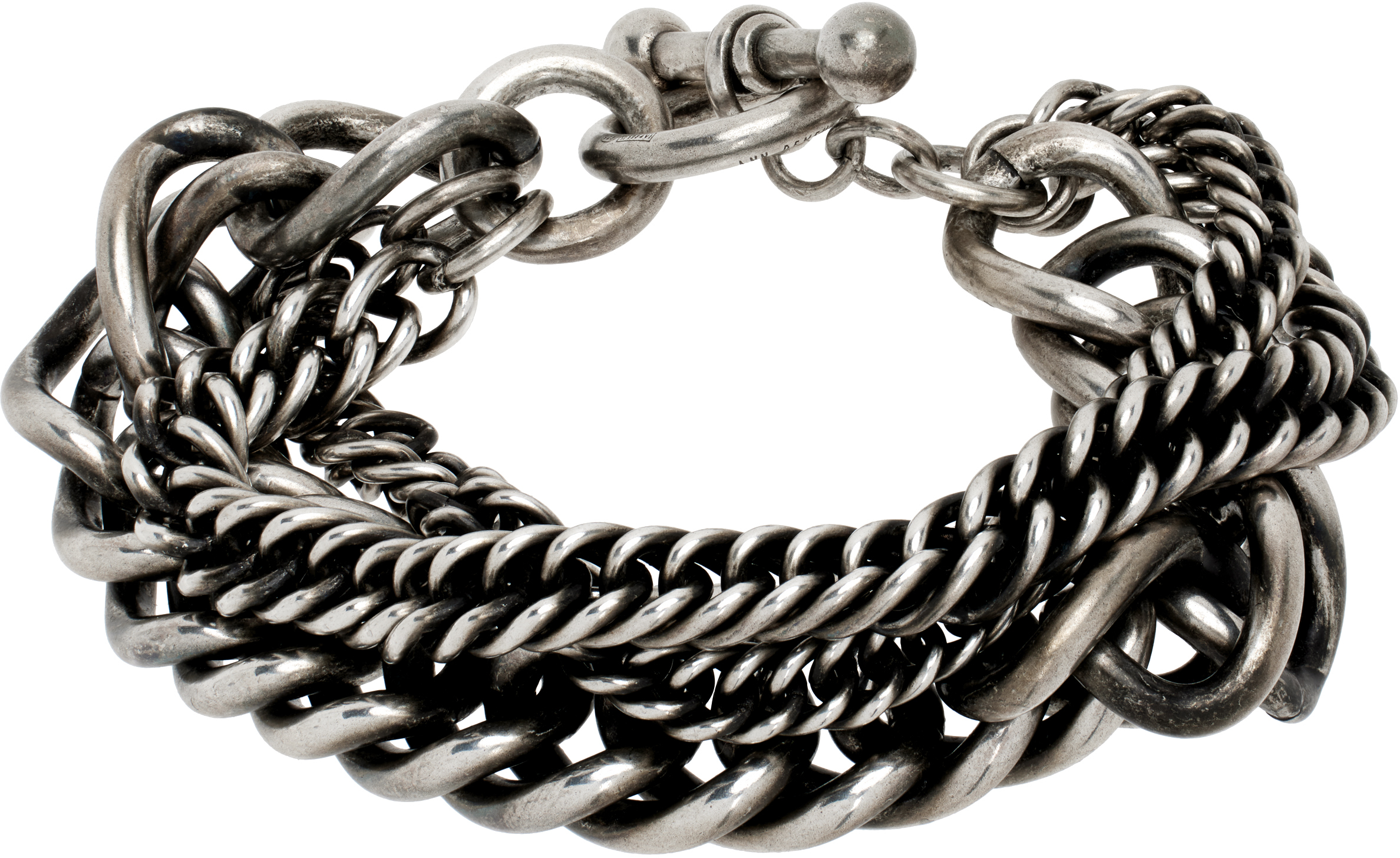 Silver Esa Multi Chains Bracelet