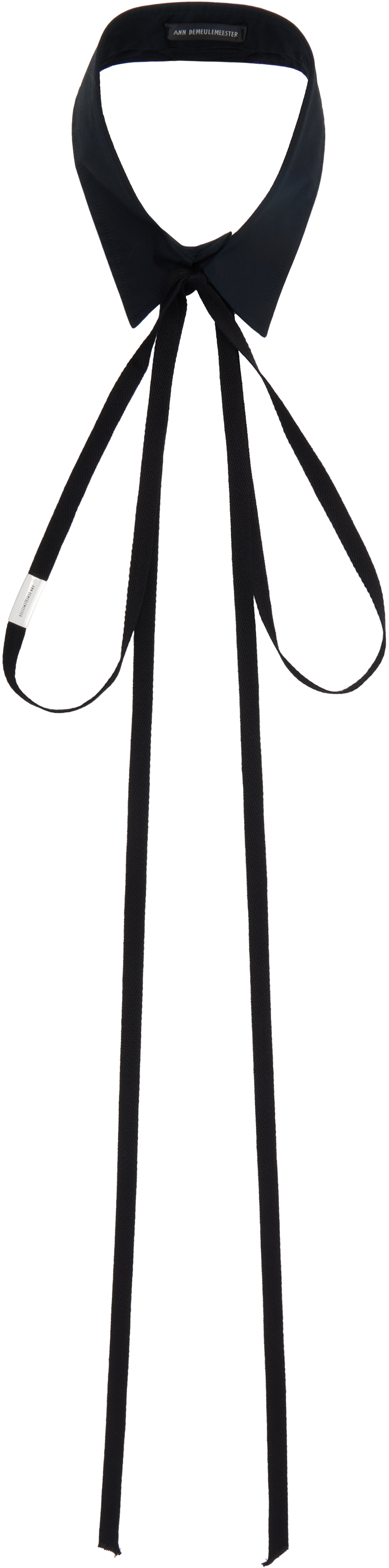 【関税込み】Ann Demeulemeester ブラック Raku シャツ 付け襟 Ann Demeulemeesterのブラック Raku シャツ 付け襟がセール中