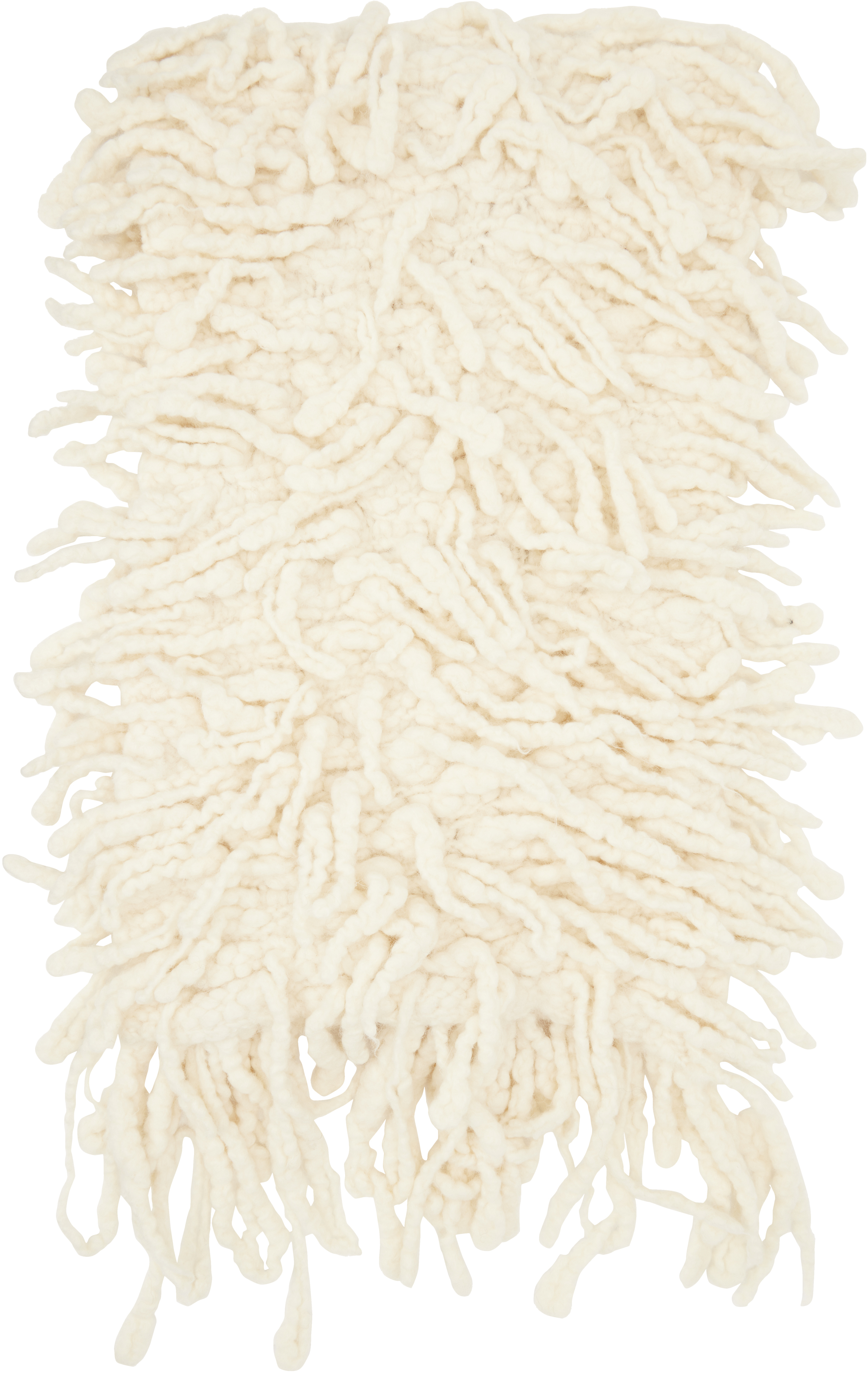ANN DEMEULEMEESTER スカーフ Off-White Sanra Fringed Stole Scarf by Ann Demeulemeester on
