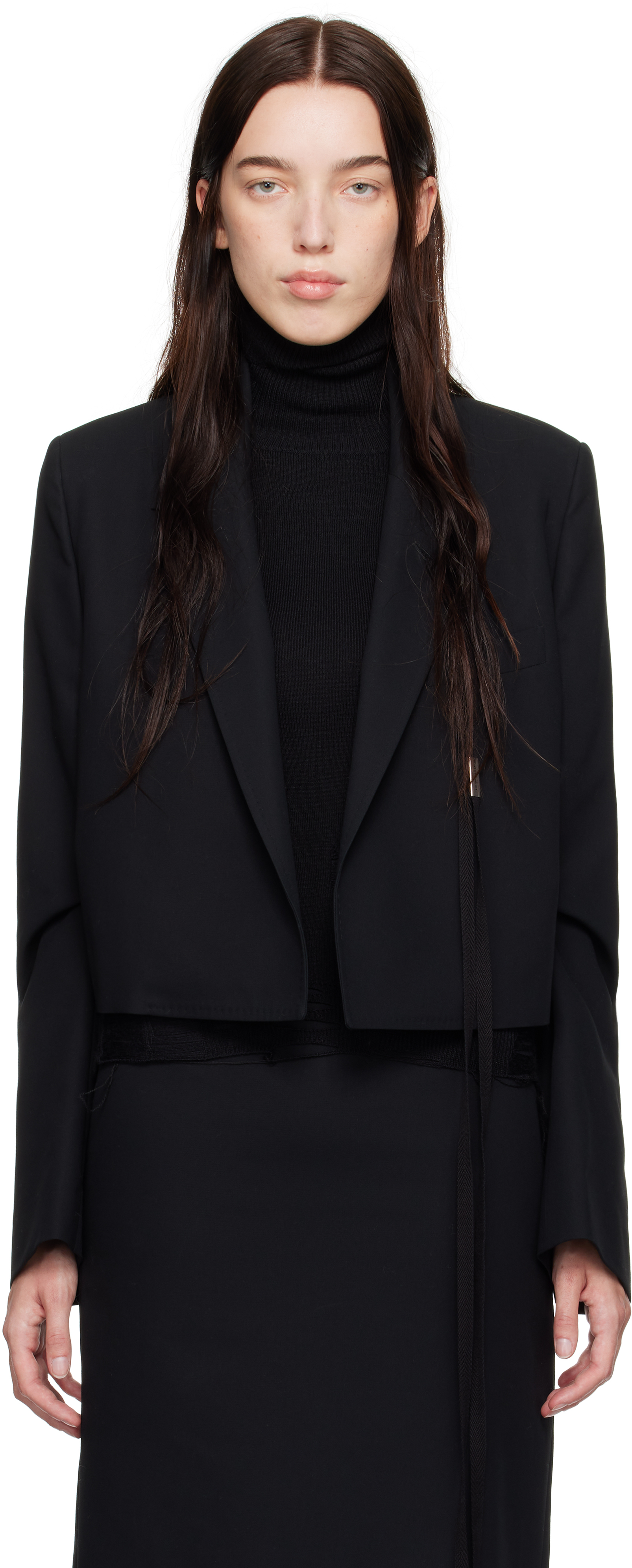 Black Inge Cropped Blazer