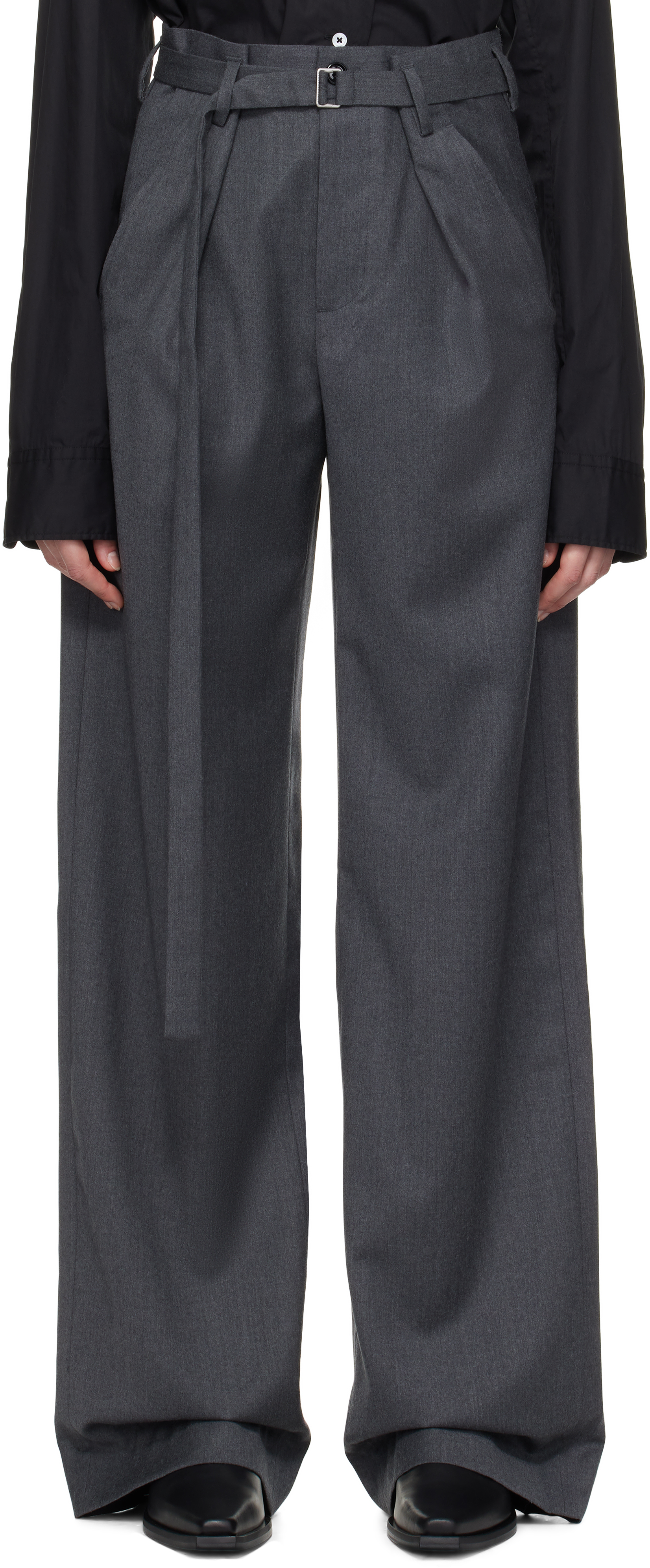 Gray Linna High-Comfort Trousers