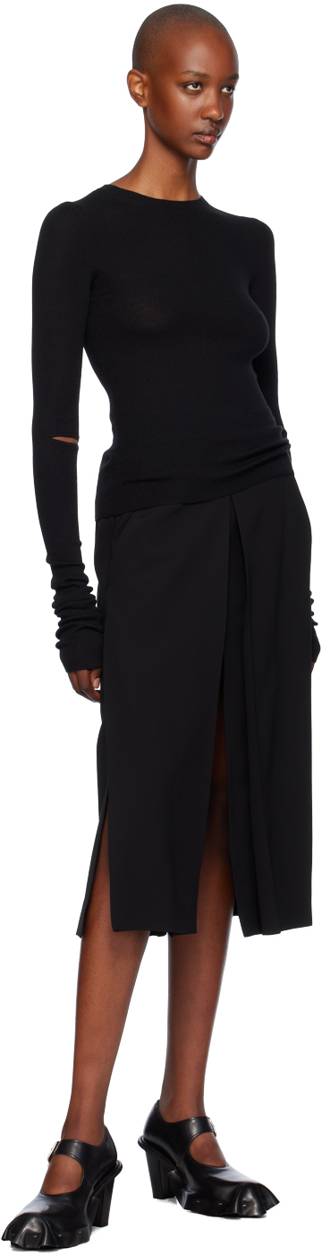 COMME DES GARÇONS BLACK DRAPED KIDS LOVE GAITE EDITION HEELS 