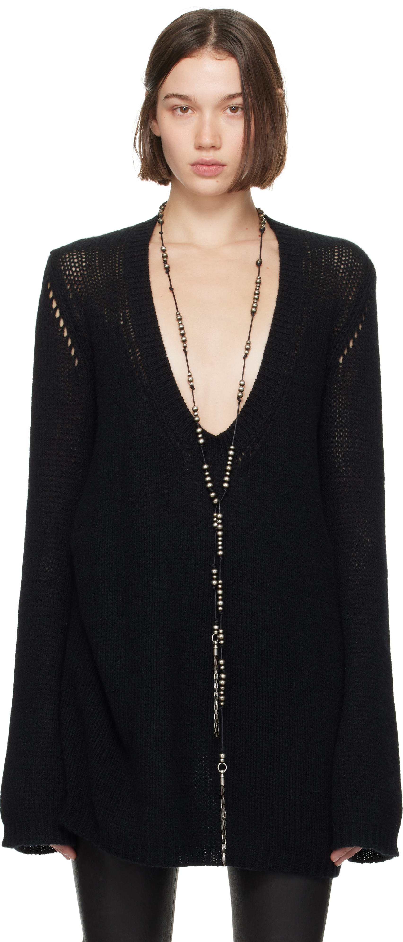 Black Carolina Tunic Sweater