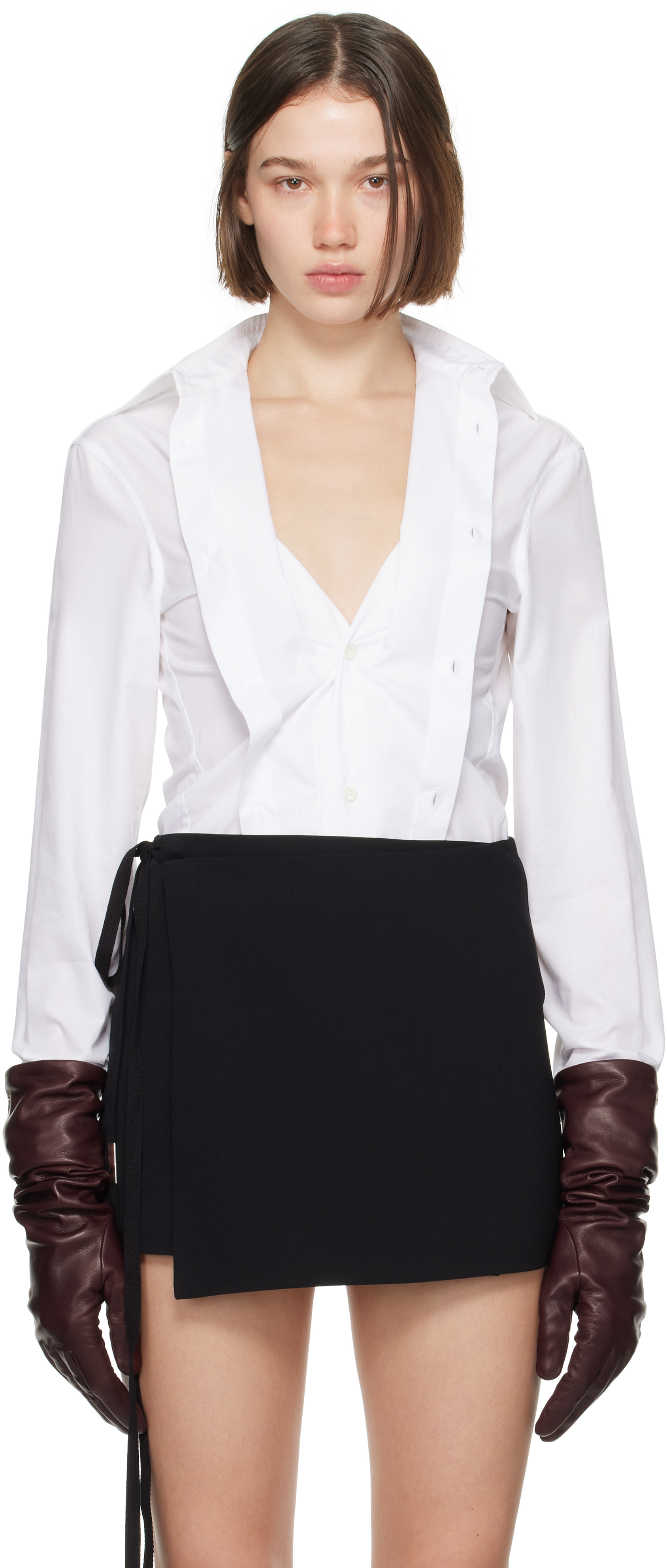 Shop Ann Demeulemeester White Haley Shirt In 001 White