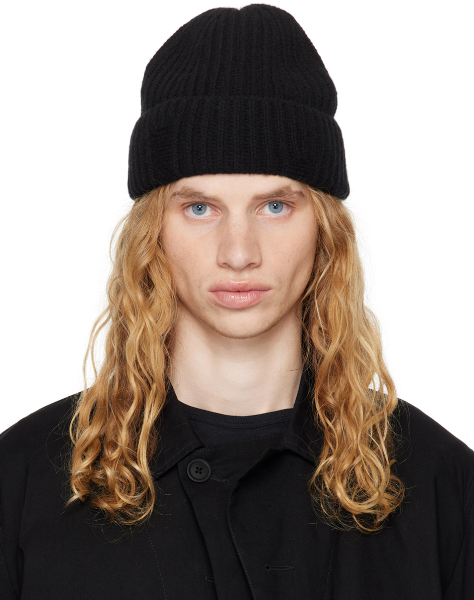 Black Malin Wool Beanie