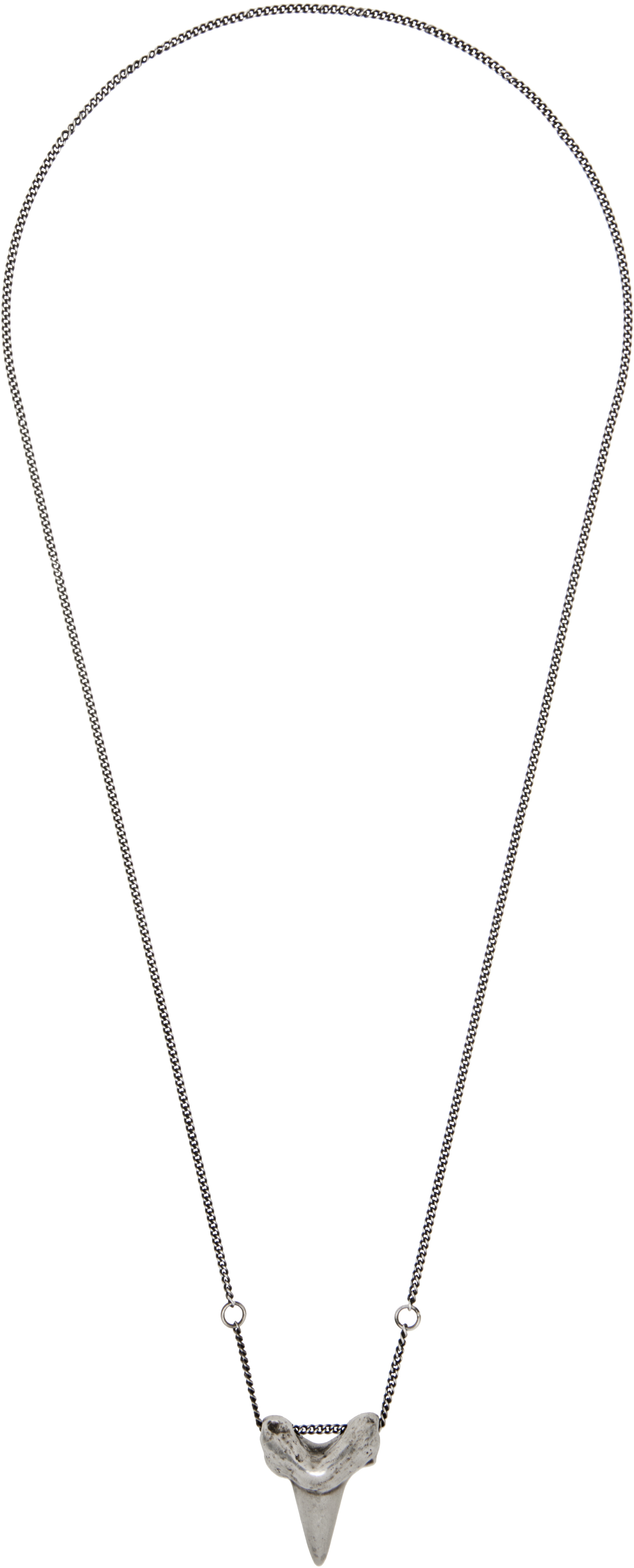 Shop Ann Demeulemeester Silver Dima Necklace In Antique Silver