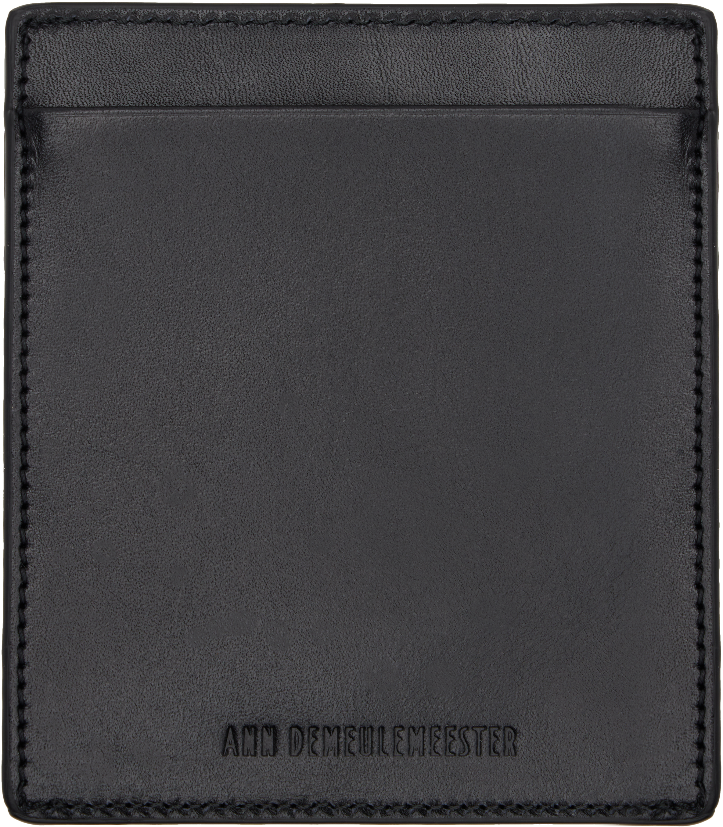 Ann Demeulemeester Black Squared Card Holder