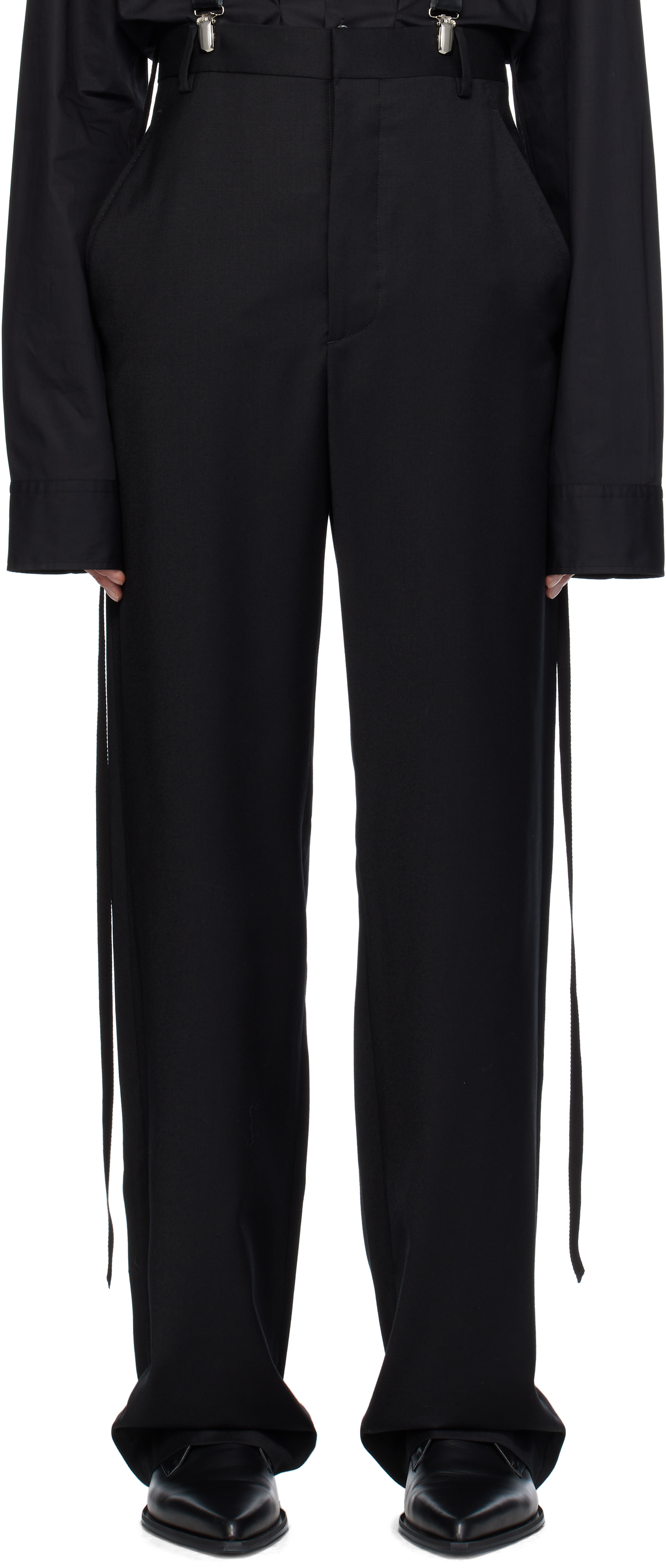 Black Leon Comfort Fit Trousers