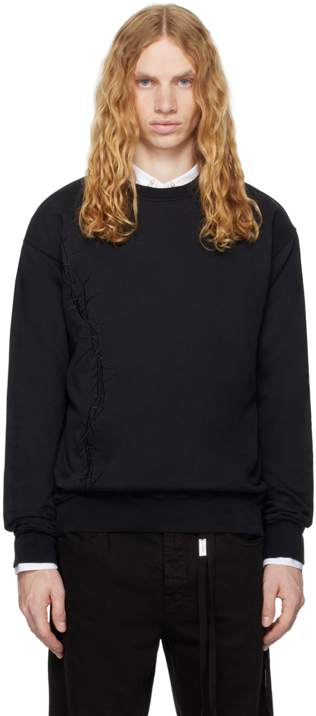 Black Henricus High-Comfort Sweatshirt