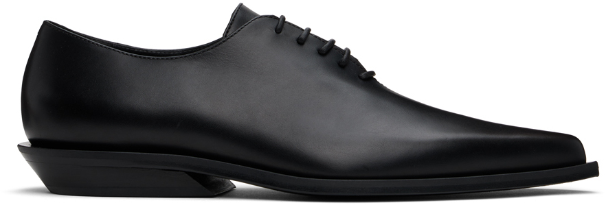 Ann Demeulemeester Black Mika Pointy Micro Heel Oxfords