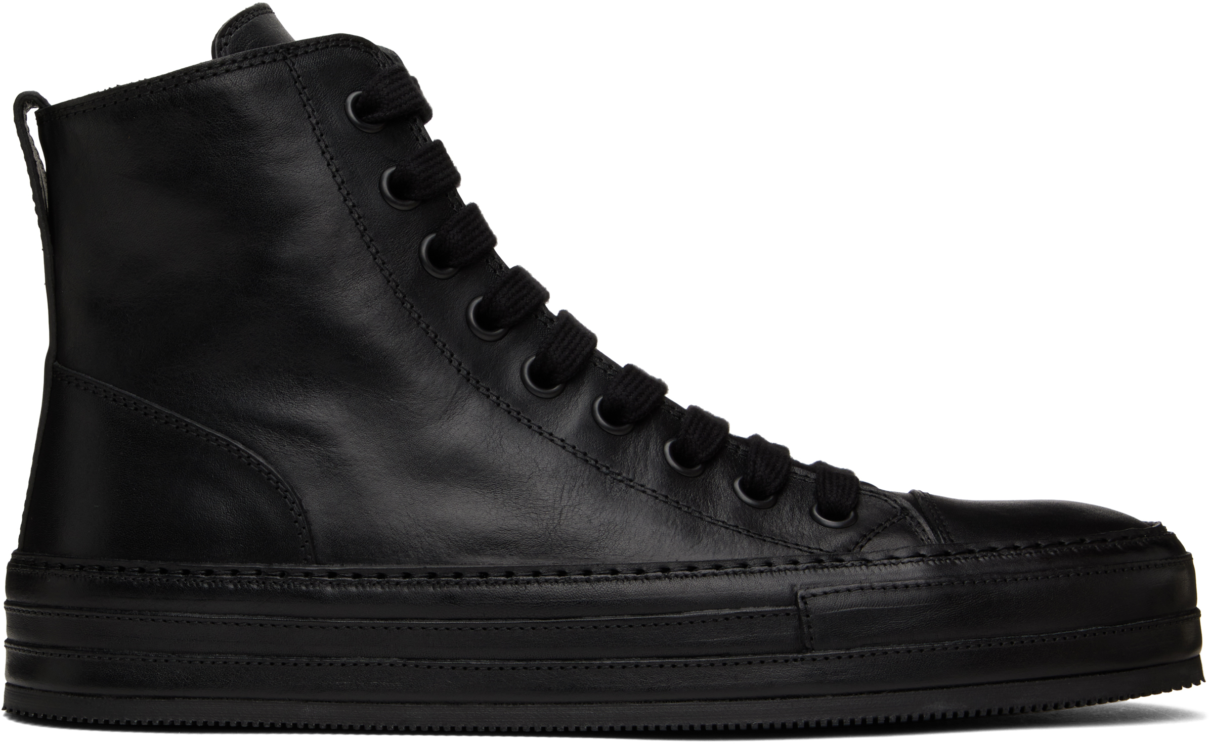 Black Raven Sneakers by Ann Demeulemeester on Sale
